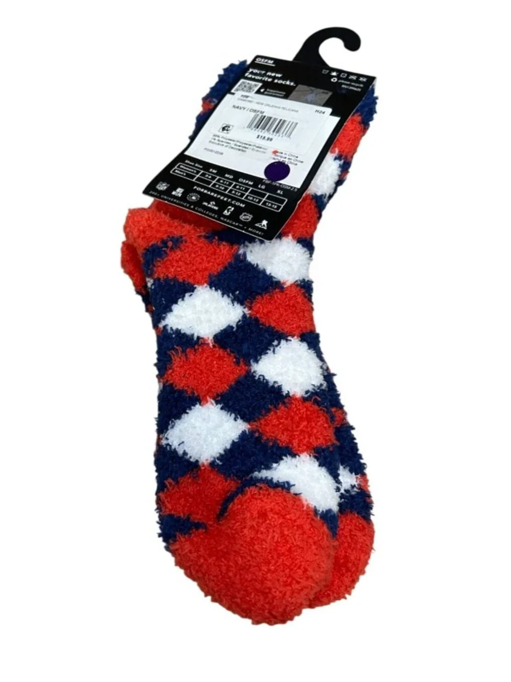 NWT New Orleans Pelicans Fuzzy Socks OSFM $15.99